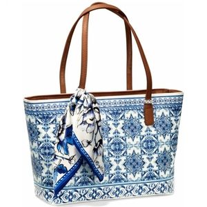 Brighton Terra Scarf Zip Tote in Bella Capri